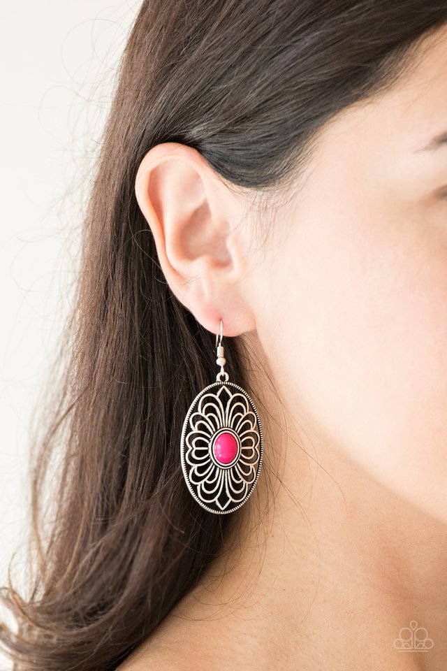 Really Whimsy - Pink - Paparazzi Earring Image