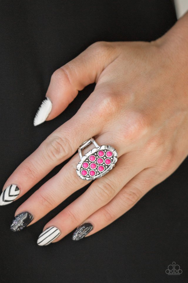 Cactus Garden - Pink - Paparazzi Ring Image