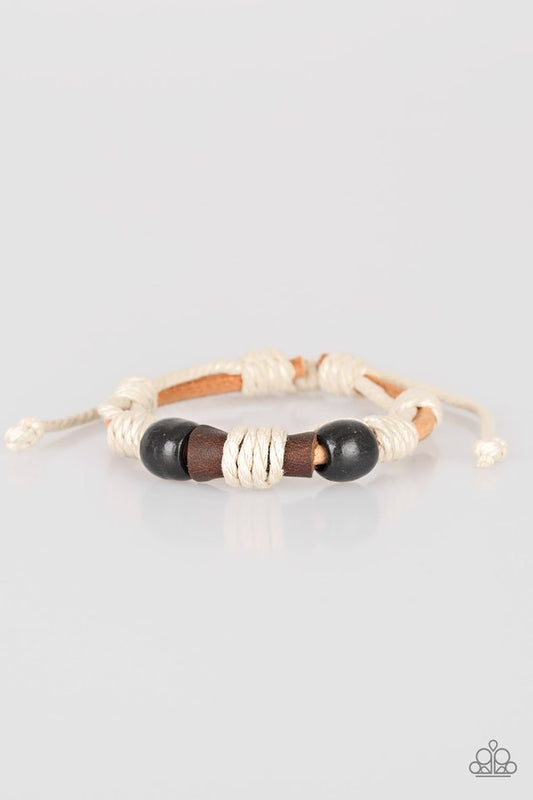 Back In The Backwoods - Black - Paparazzi Bracelet Image