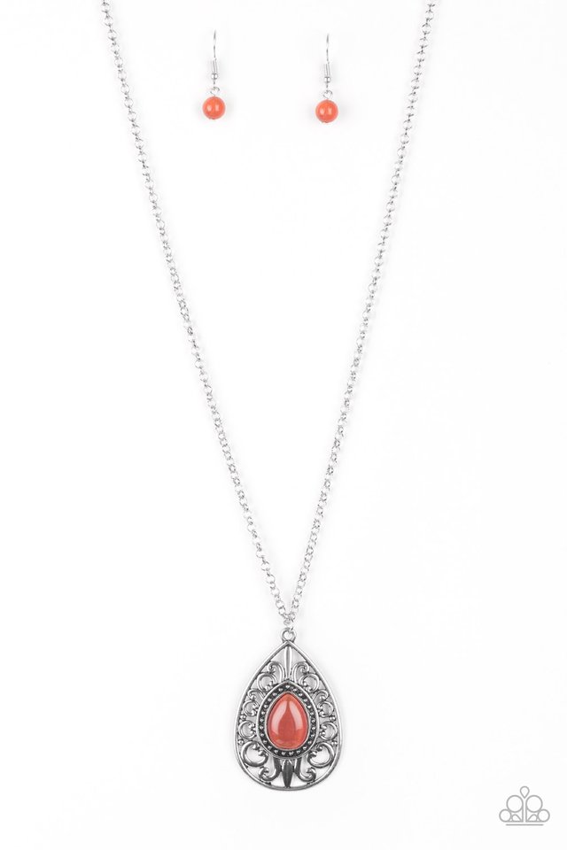Modern Majesty - Orange - Paparazzi Necklace Image