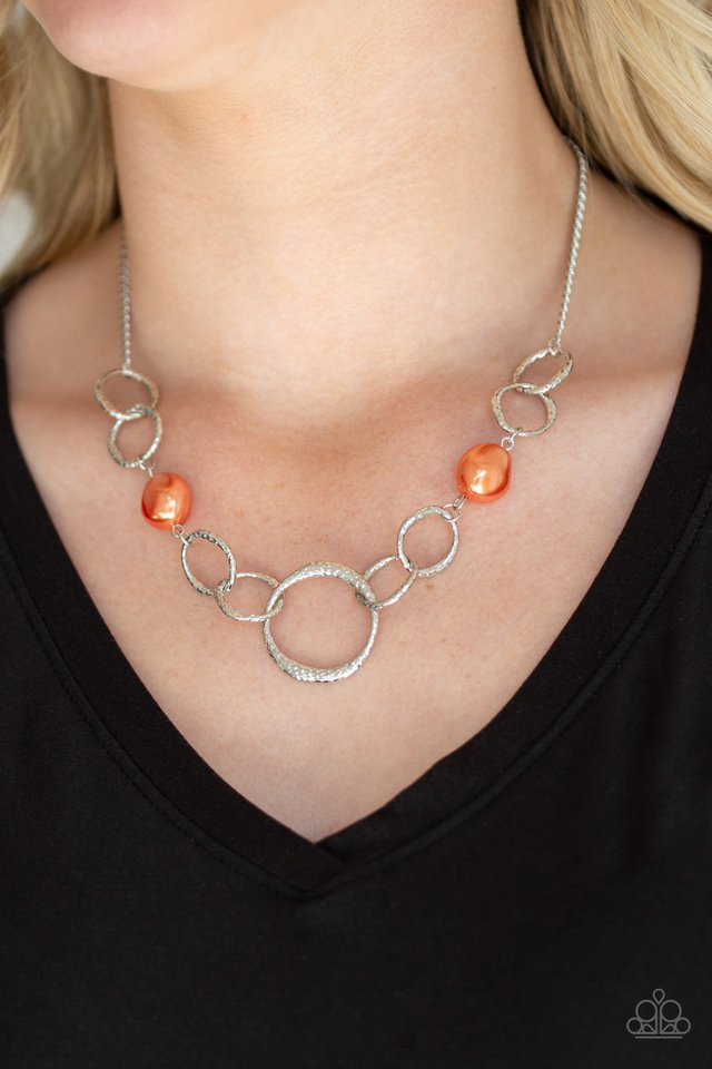 Lead Role - Orange - Paparazzi Necklace Image