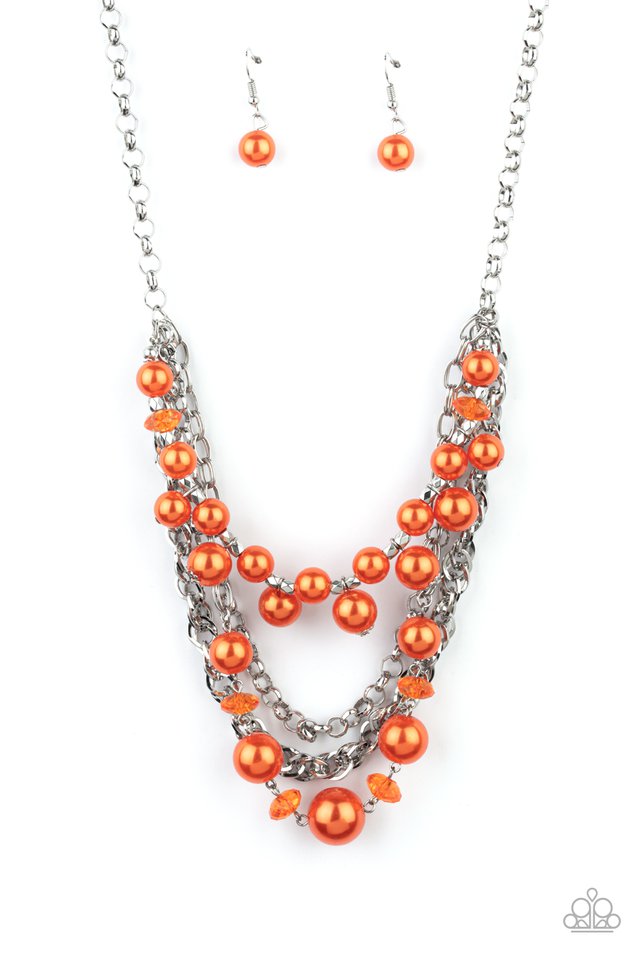 Rockin Rockette - Orange - Paparazzi Necklace Image