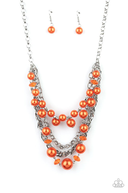 Rockin Rockette - Orange - Paparazzi Necklace Image