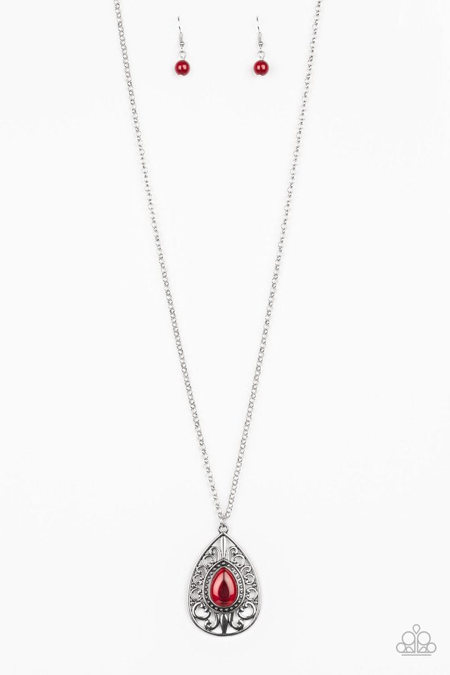 Modern Majesty - Red - Paparazzi Necklace Image