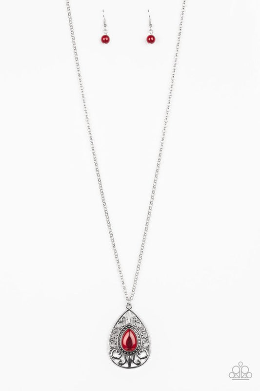 Modern Majesty - Red - Paparazzi Necklace Image