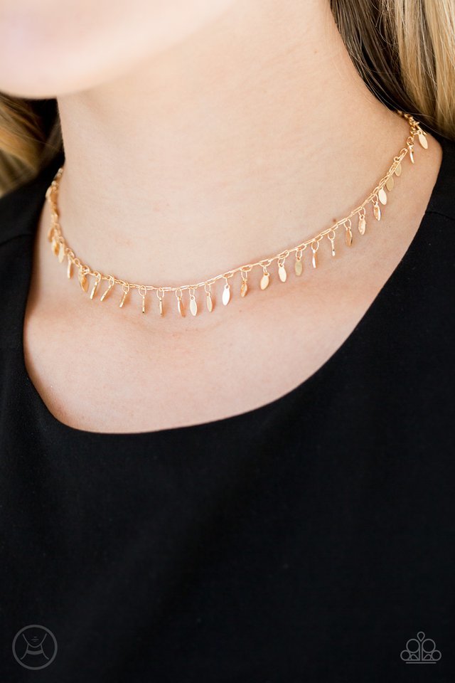 Paparazzi Necklace ~ PURR-fect Ten - Gold