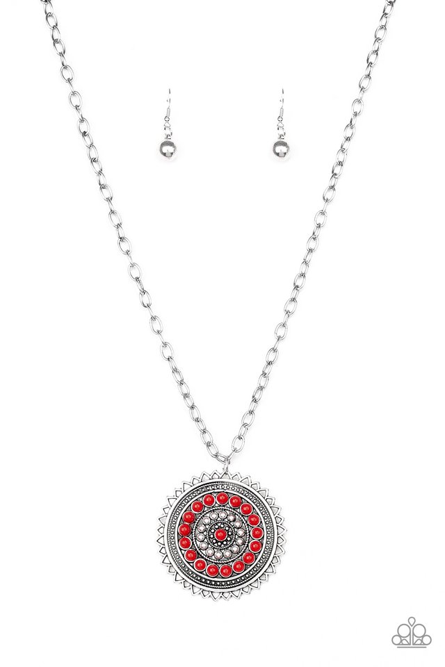 Lost SOL - Red - Paparazzi Necklace Image