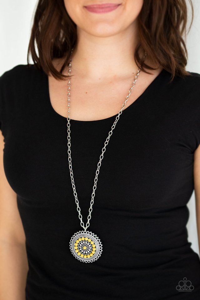 Lost SOL - Yellow - Paparazzi Necklace Image