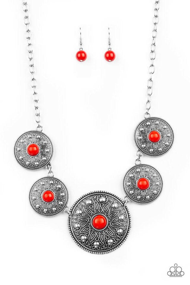 Hey, SOL Sister - Red - Paparazzi Necklace Image