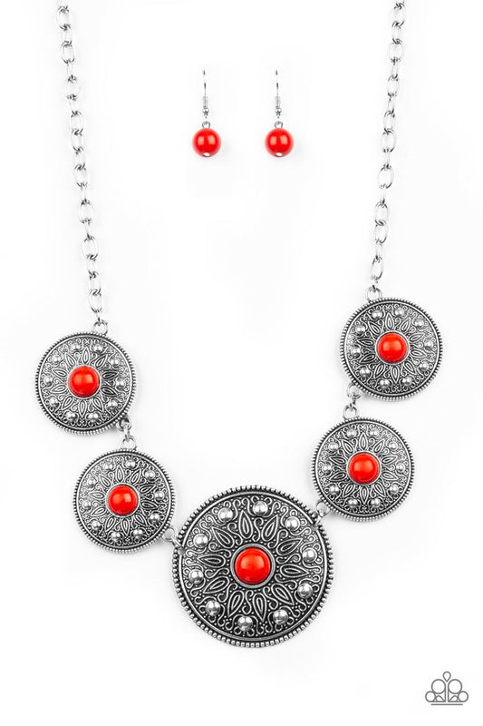 Hey, SOL Sister - Red - Paparazzi Necklace Image