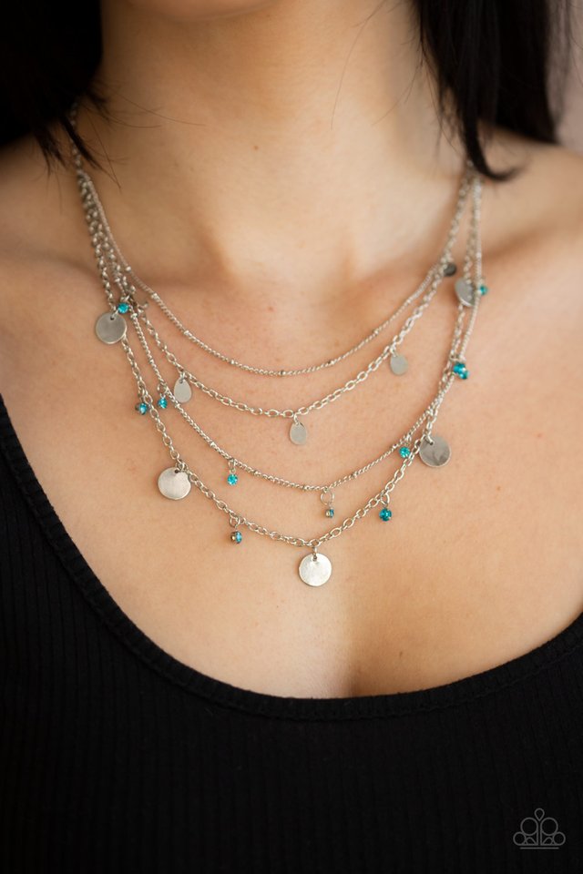 Classic Class Act - Blue - Paparazzi Necklace Image