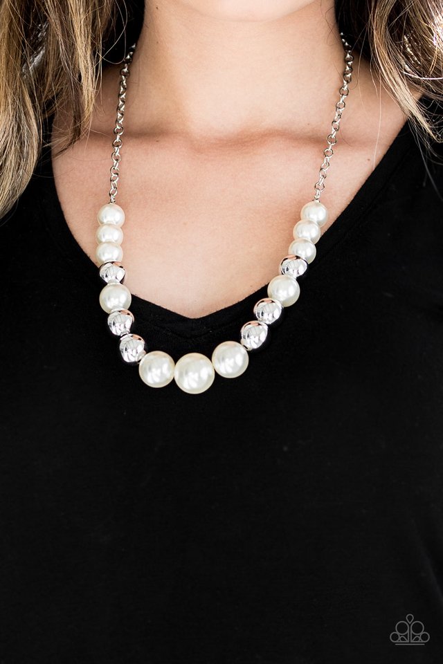 Take Note - White - Paparazzi Necklace Image