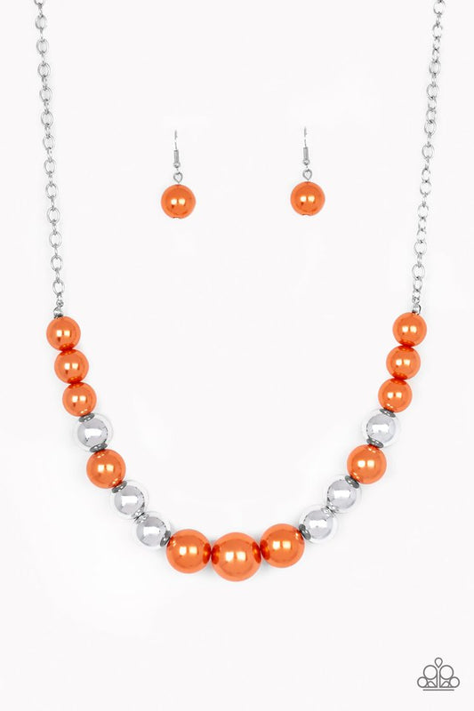 Take Note - Orange - Paparazzi Necklace Image