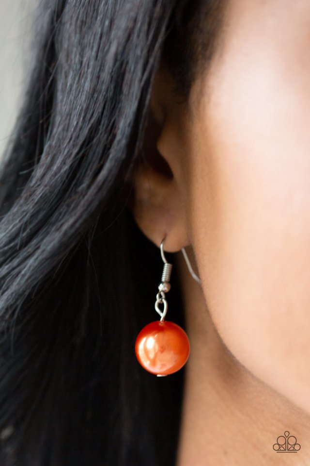 Take Note - Orange - Paparazzi Necklace Image