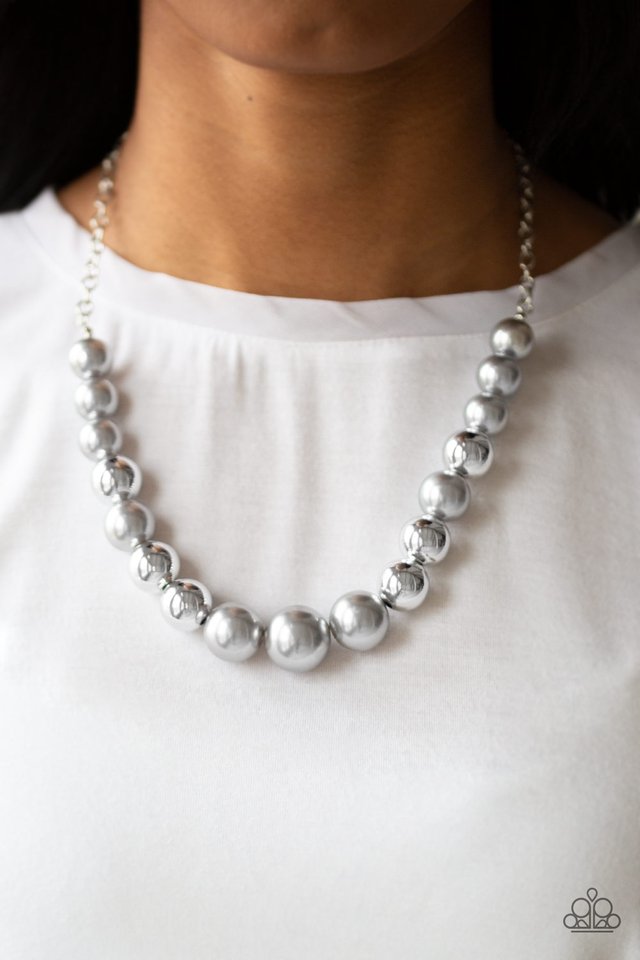 Take Note - Silver - Paparazzi Necklace Image