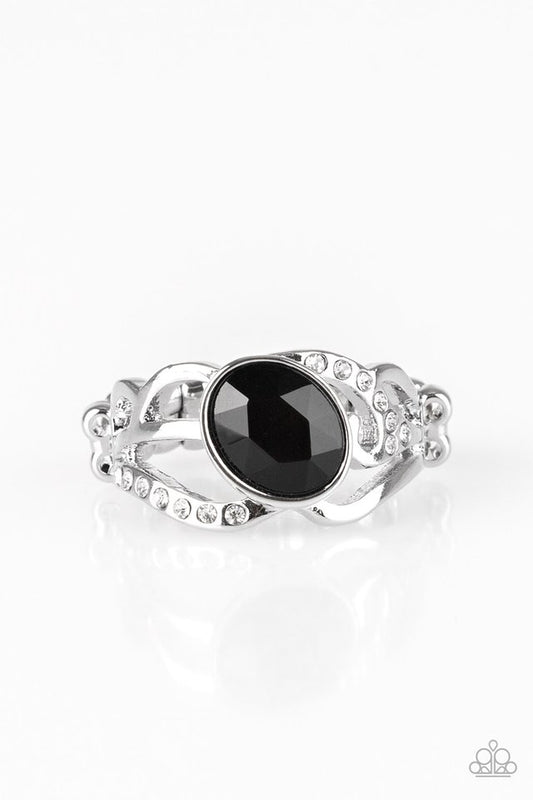 Couldnt Care FLAWLESS - Black - Paparazzi Ring Image