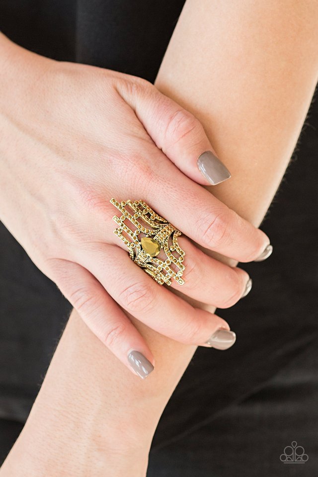 Modern Muse - Brass - Paparazzi Ring Image