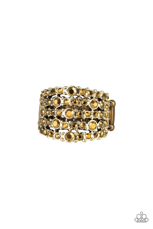 Truly Treasured - Brass - Paparazzi Ring Image