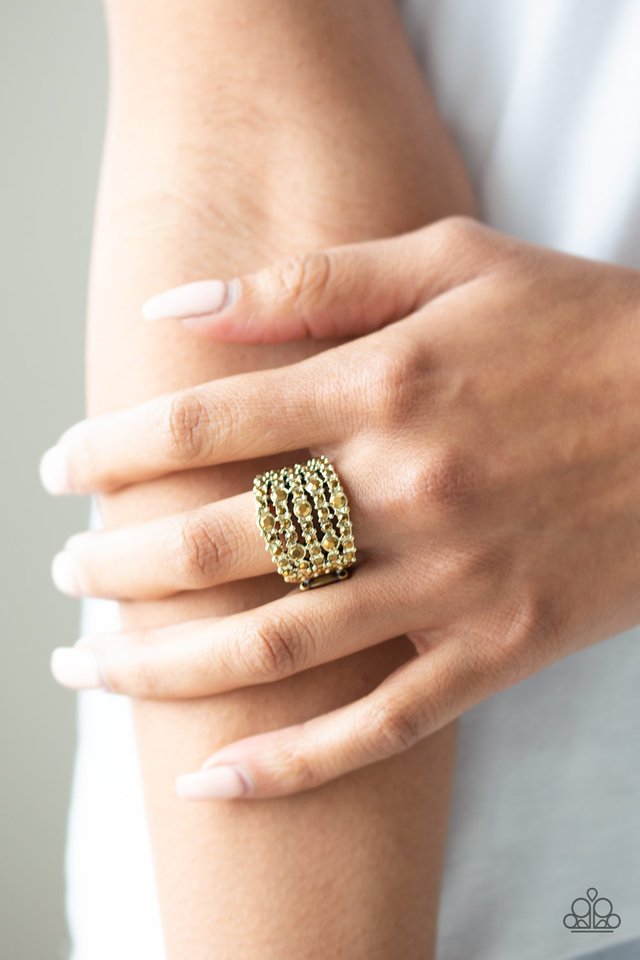 Truly Treasured - Brass - Paparazzi Ring Image