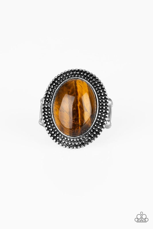 Outdoor Oasis - Brown - Paparazzi Ring Image
