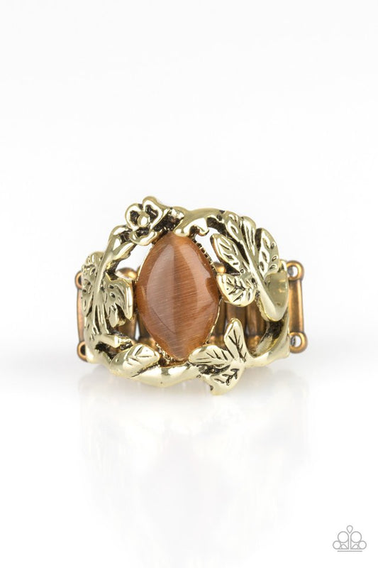 Tropical Flora - Brass - Paparazzi Ring Image