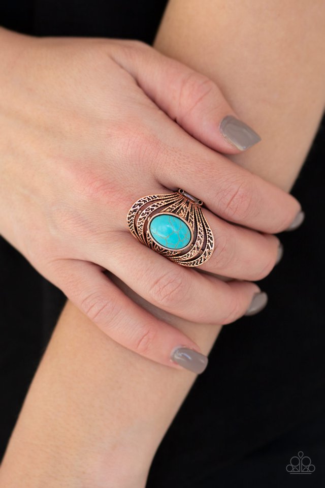 Royal Roamer - Copper - Paparazzi Ring Image