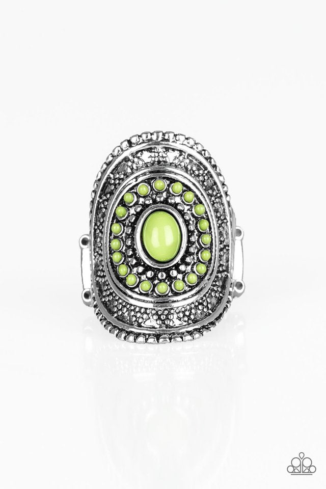 Adventure Venture - Green - Paparazzi Ring Image