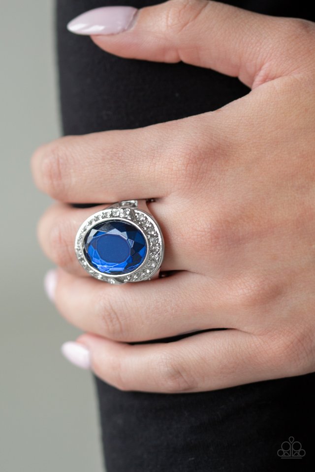 Queen Scene - Blue - Paparazzi Ring Image