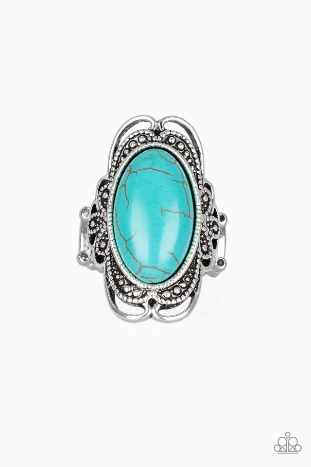 Desert Flavor - Blue - Paparazzi Ring Image
