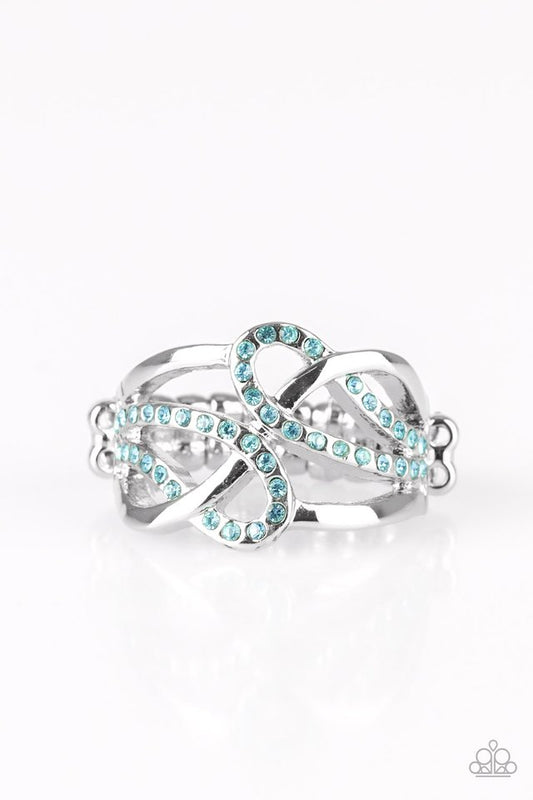More Or FLAWLESS - Blue - Paparazzi Ring Image