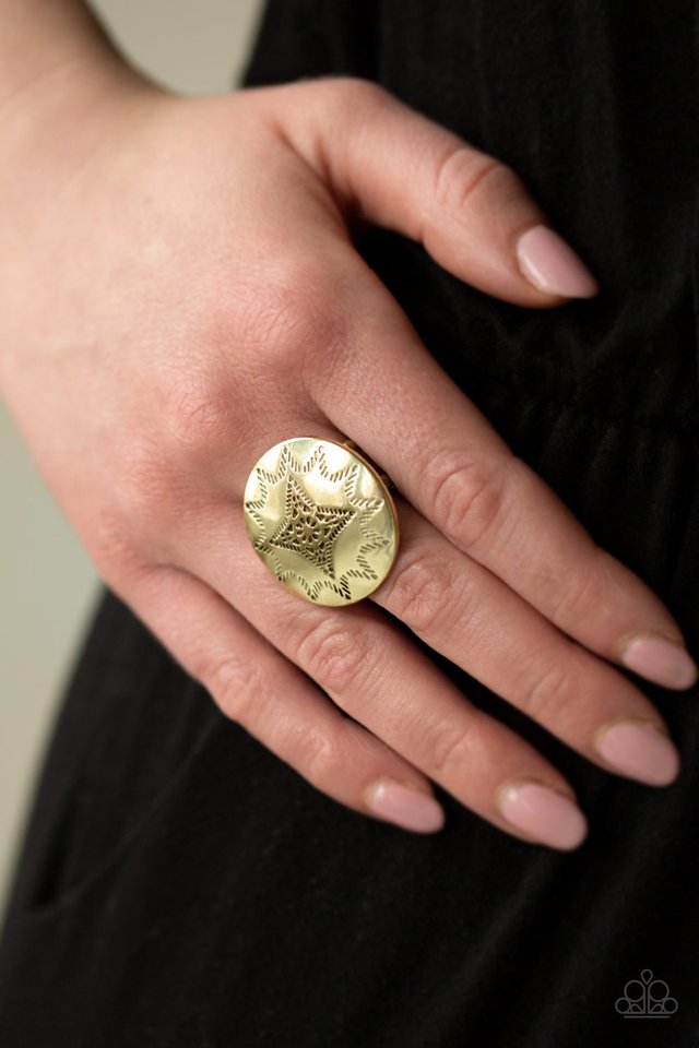 Rural Radius - Brass - Paparazzi Ring Image