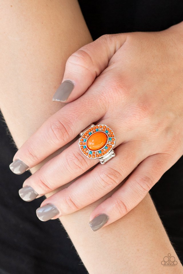 Colorfully Rustic - Orange - Paparazzi Ring Image