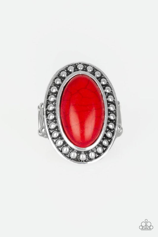 Desert Heat - Red - Paparazzi Ring Image