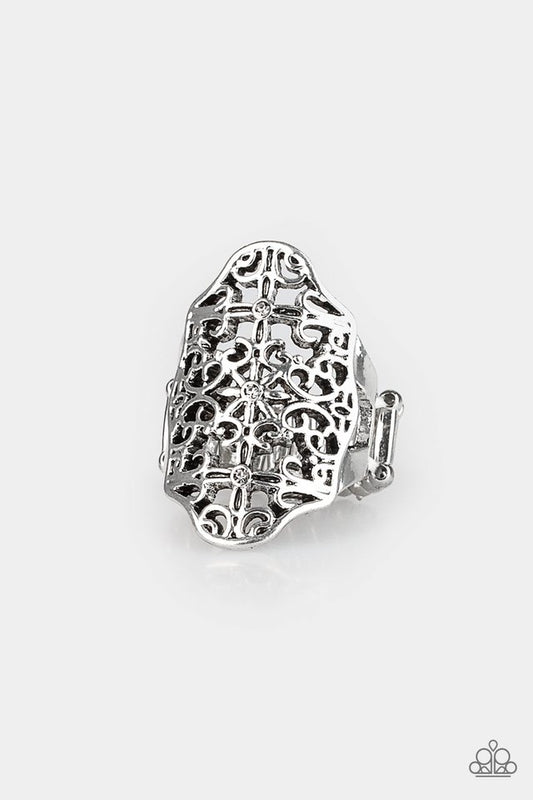 Botanical Beam - Silver - Paparazzi Ring Image
