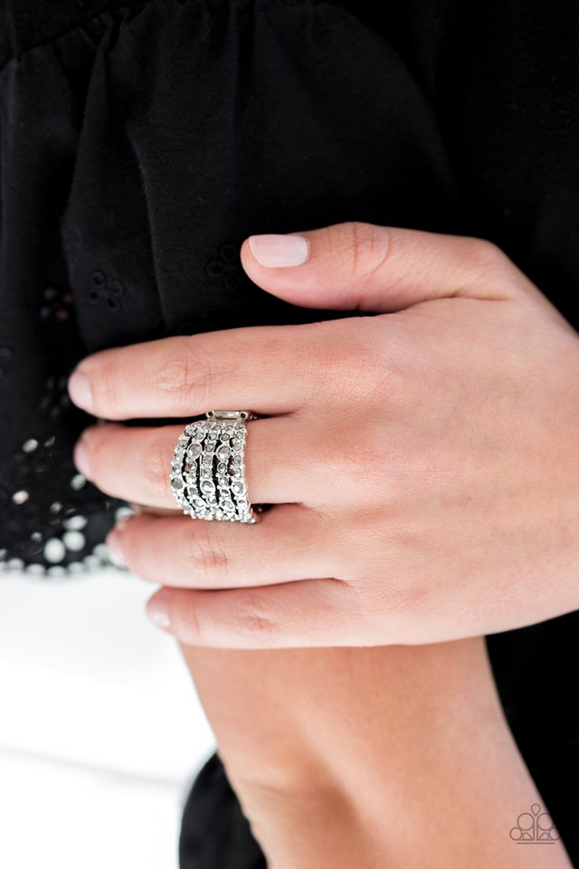 Truly Treasured - Silver - Paparazzi Ring Image
