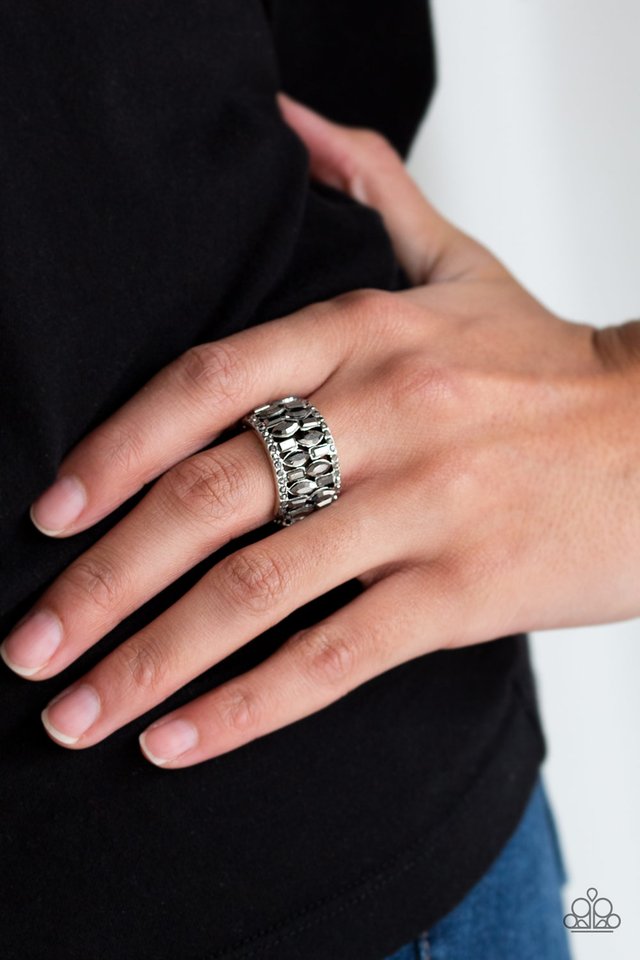 Treasure Trove Tribute - Silver - Paparazzi Ring Image