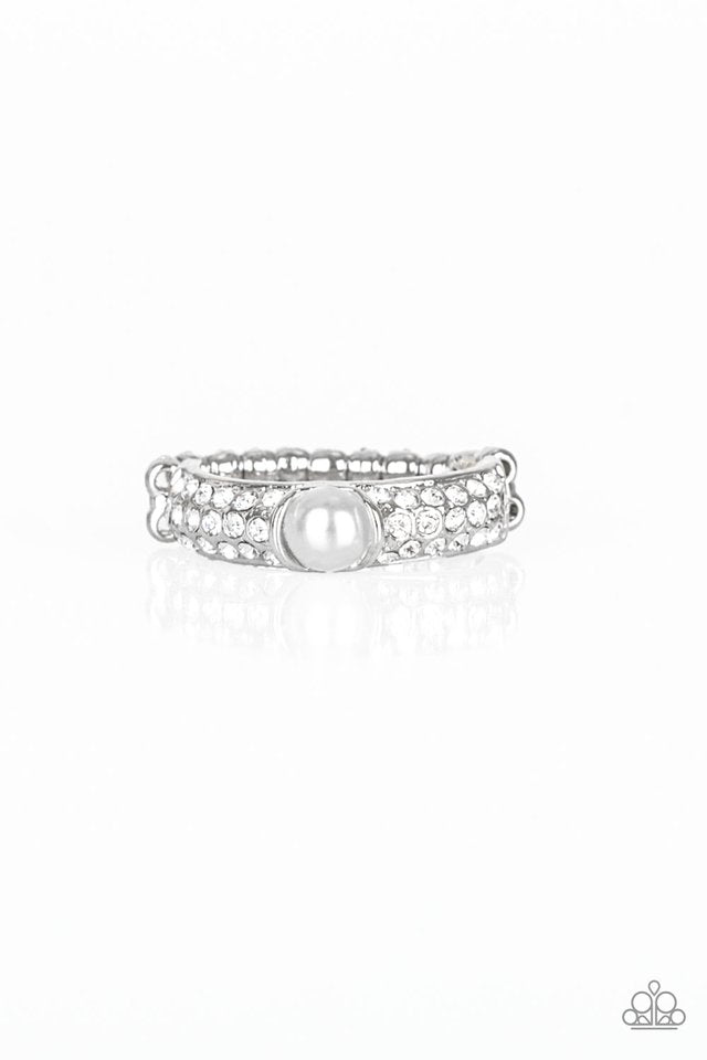 Brighten Your Day - White - Paparazzi Ring Image