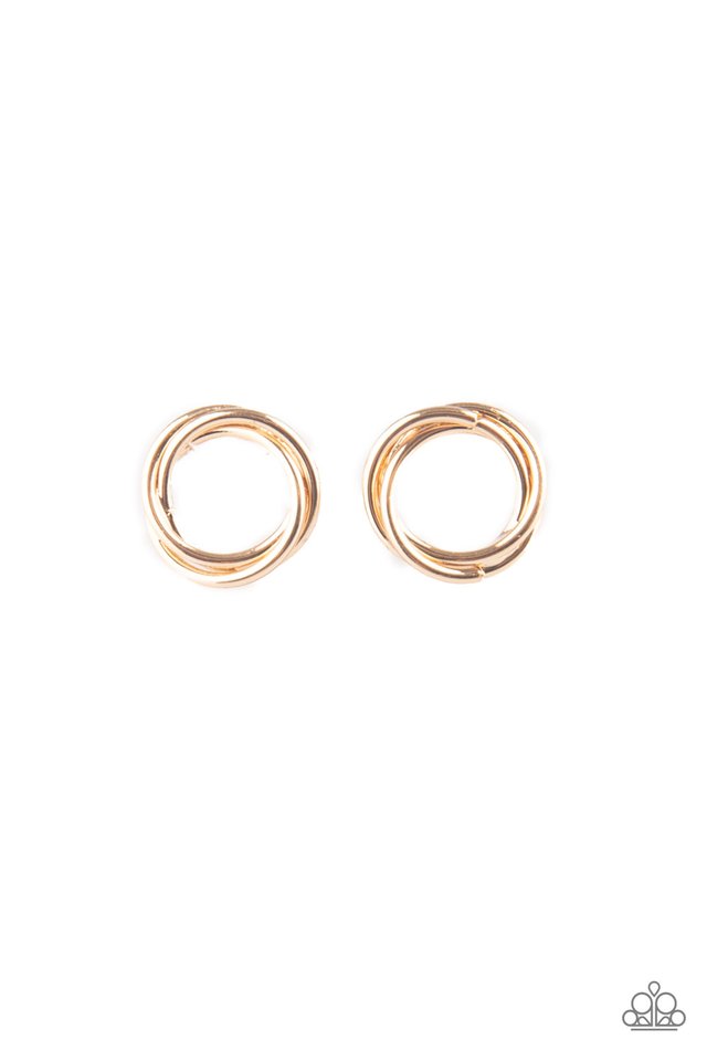 Simple Radiance - Gold - Paparazzi Earring Image