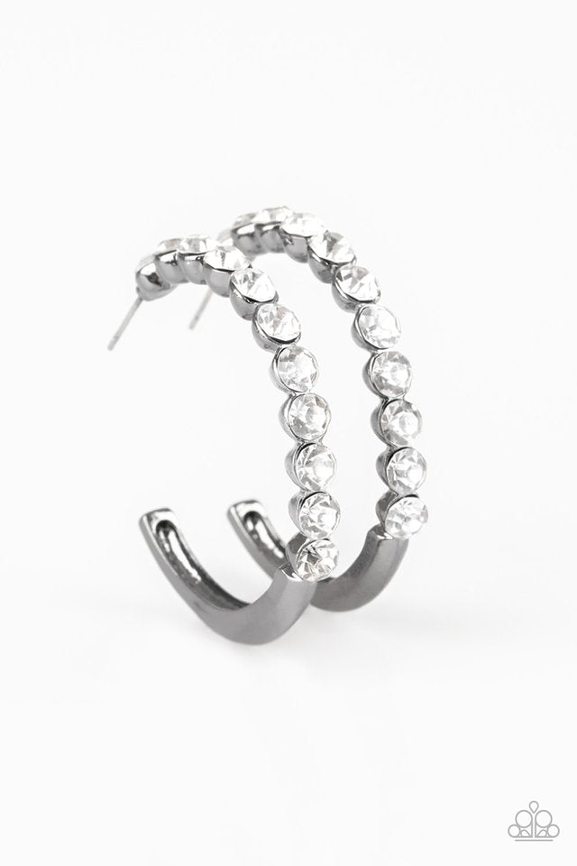 My Kind Of Shine - Black - Paparazzi Earring Image