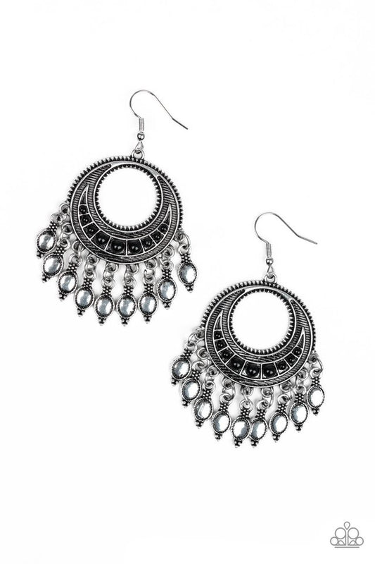 Desert Divinity - Black - Paparazzi Earring Image