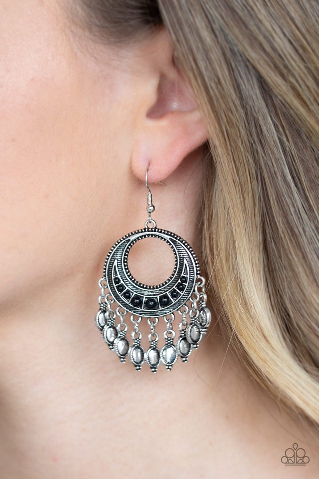 Desert Divinity - Black - Paparazzi Earring Image