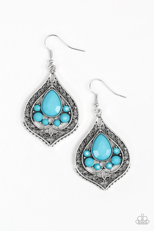 Malibu Mama - Blue - Paparazzi Earring Image