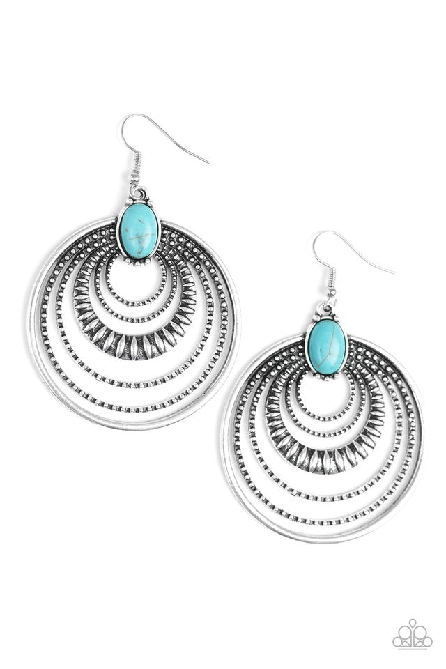 Southern Sol - Blue - Paparazzi Earring Image
