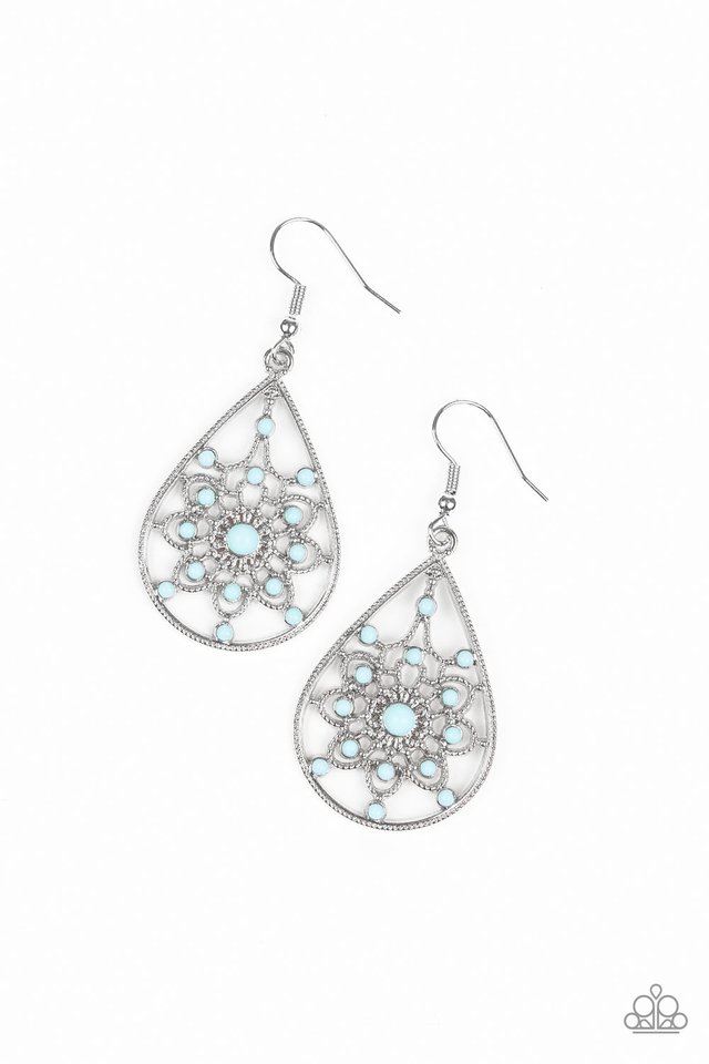 A Flair For Fabulous - Blue - Paparazzi Earring Image