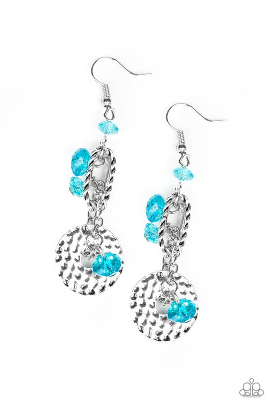 Seaside Catch - Blue - Paparazzi Earring Image