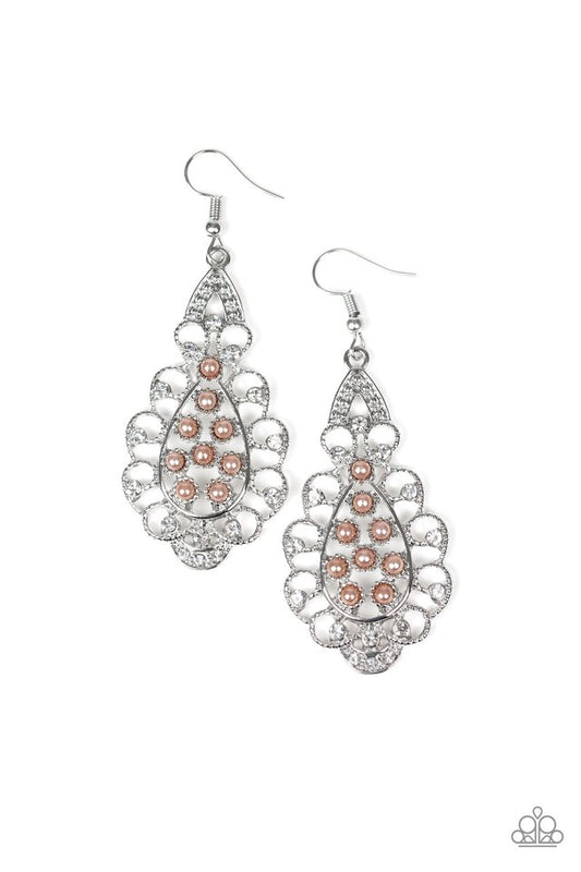 Sprinkle On The Sparkle - Brown - Paparazzi Earring Image
