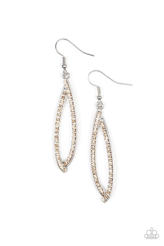 Treasure Trove Trinket - Brown - Paparazzi Earring Image