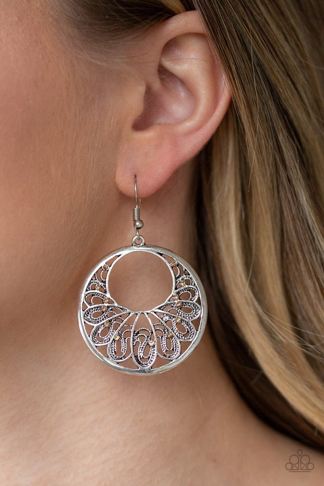 Fancy That - Brown - Paparazzi Earring Image
