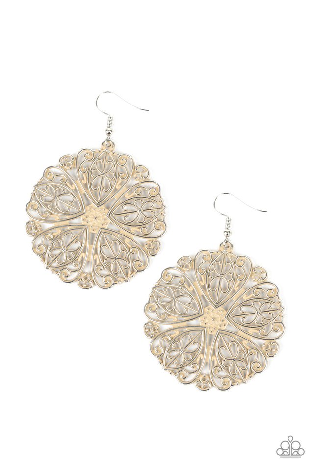 Ocean Paradise - Brown - Paparazzi Earring Image