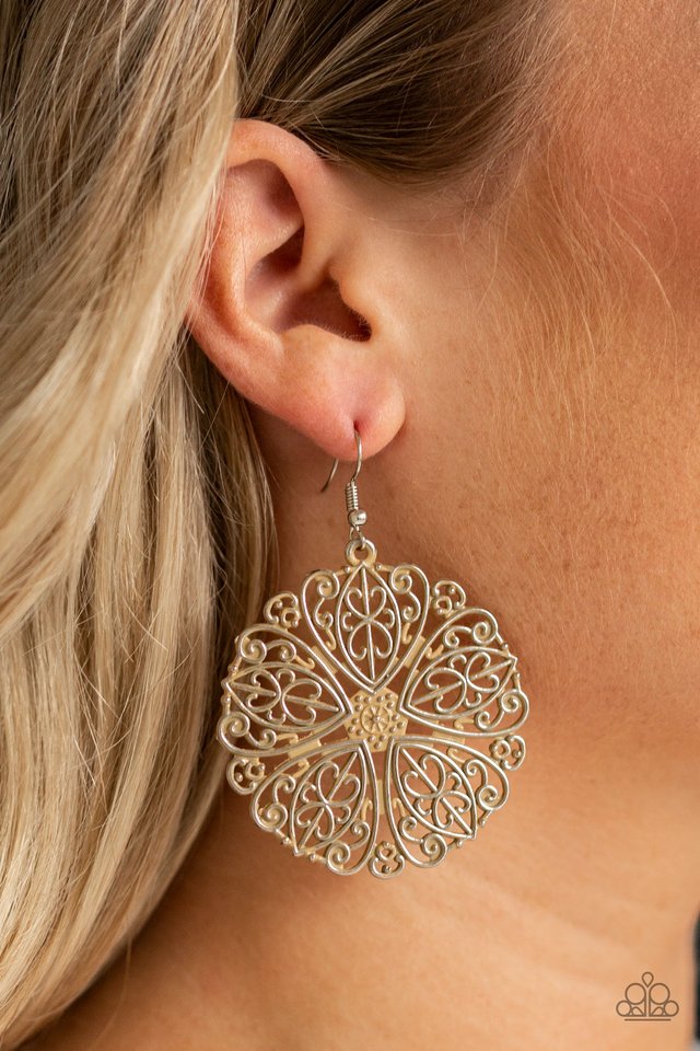 Ocean Paradise - Brown - Paparazzi Earring Image